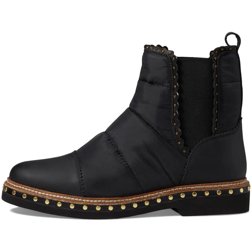 NWOT FREE PEOPLE BLACK ATLAS PUFFER CHELSEA BOOT Sz 38 - Picture 6 of 11